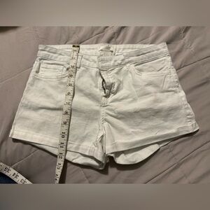 H&M White Casual Jean Shorts